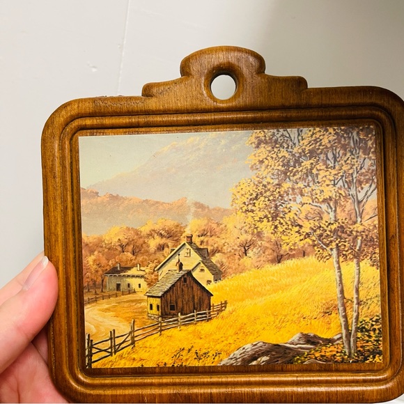 Vintage Wooden Picture - Picture 4 of 4